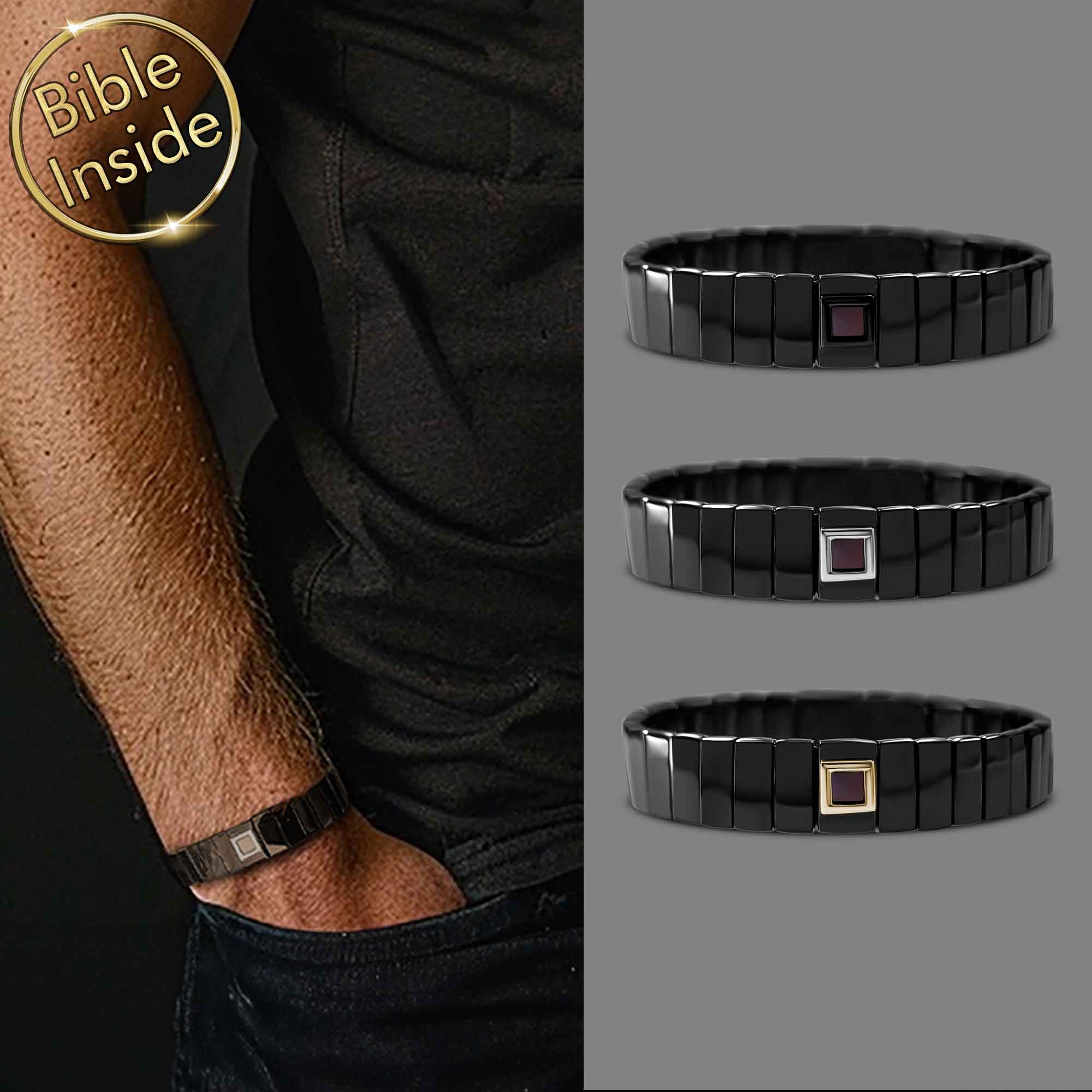 Wearable Bible Stylish Stretch Bracelets With Entire New Testament Inside From My Nano Jewelry